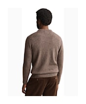  Men's GANT Wool Blend Neps Crew Neck Sweater - Faded Taupe
