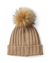 Women's Fairfax & Favor Signature Bobble Hat - Camel