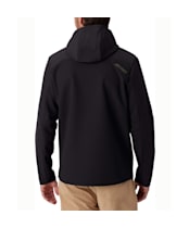 Men's Spyder Web Shellfleece Hooded Jacket - Black