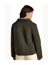 Women's Joules Sadie Short Fleece Jacket - Khaki Green