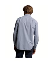 Men's R.M. Williams Auburn Poplin Check Shirt - Navy / White