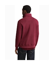 Men's GANT Sacker Rib Half Zip Sweater - Deep Grape Wine