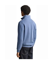 Men's GANT Sacker Rib Half Zip Sweater - Blue Horizon