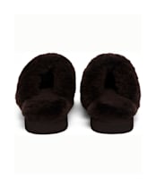 Women's Holland Cooper Classic Shearling Slipper - Chocolate
