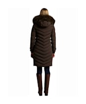 Women's Holland Cooper Chamonix Quilted Coat - Heraldic Chocolate