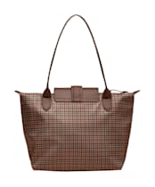 Women's Joules Edie Zip Top Shopper Bag - Neutral Check