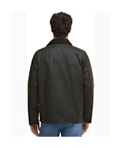Men's Barbour Short Bedale Waxed Jacket - Olive