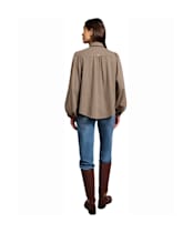Women's Holland Cooper Burford Blouse - Coffee Gingham