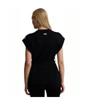 Women's Barbour International Zadie Knitted Sleeveless Zip Through - Black