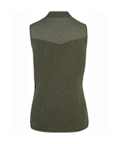 Women's Fairfax & Favor Lorna Quilt Wool Gilet - Khaki