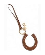 Fairfax & Favor Horse Shoe Bag Charm - Tan