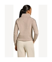 Women's Holland Cooper Sports Club Quarter Zip Sweat - Latte Marl