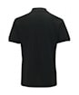 Mens Barbour Tartan Pique Polo Shirt - Black