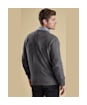 Men's Barbour Essential Lambswool Crew Neck Sweater - New Storm Grey