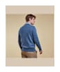Men's Barbour Pima Cotton V-Neck Sweater - Dark Chambray