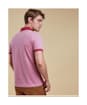 Men's Barbour Sports Polo Mix Shirt - Raspberry