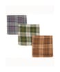 Men's Barbour Assorted Tartan Handkerchiefs - Boxed Set of 3 - Assorted Tartan