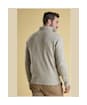 Men's Barbour Essential Lambswool Half Zip Sweater - Light Grey Marl