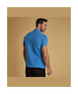 Men's Barbour Tartan Pique Polo Shirt - Delft Blue