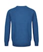 Men's Barbour Essential Lambswool Crew Neck Sweater - Blue Steel