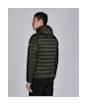 Men's Barbour International Ouston Hooded Quilted Jacket - Olive