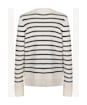 Women’s Holland Cooper Henley Striped Crew Knit - Natural / Ink Navy