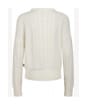Women’s Musto Cable Knit Crew Neck Sweater - Antique Sail White