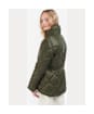 Women's Barbour Hoxa Quilted Jacket - Sage / Ancient Tartan