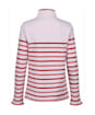 Women’s Crew Clothing Half Button Sweatshirt - Lilac Stripe