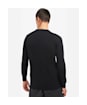 Men's Barbour Pima Cotton Crew Neck Sweater - Black 2