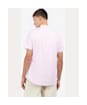 Men's Barbour Oxtown Short Sleeve Tailored Shirt - Pink