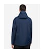 Men's Barbour Hooded Domus Waterproof Jacket - Navy / Dress Tartan