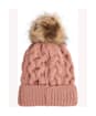 Women's Barbour Penshaw Cable Beanie - Dusty Rose