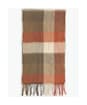 Barbour Large Tattersall Lambswool Scarf - Warm Ginger
