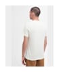 Men's Barbour Ancroft Tartan Cotton T-Shirt - Antique White