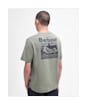 Men's Barbour Catterick Cotton Short Sleeve T-Shirt - Dusty Olive