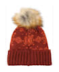 Women's Ariat Patrona Intarsia Knit Beanie Hat - Fired / Burnt Brick