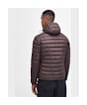 Men’s Barbour International Racer Ouston Hooded Quilted Jacket - Bitter Chocolate