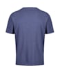 Men's Gant Regular Shield Short Sleeve Cotton T-Shirt - Dark Jeansblue Melange