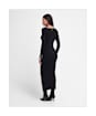 Women's Barbour International Piquet Slim Fit Knitted Midi Dress - Black