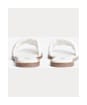 Women's Barbour International Kinghorn Leather Slider Sandals - White