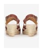 Women's Barbour Yolanda Leather Espadrille Sandals - Tan