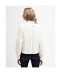 Women's Barbour Wallflower Knitted Bobble Stitch Cardigan - Aran Tropical