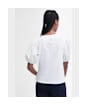 Women's Barbour Longfield Cotton Jersey Top - White