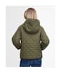 Women's Barbour Glamis Quilted Jacket - Army Green / Ancient Tartan