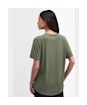 Women's Barbour International Henlow Relaxed Fit Cotton T-Shirt - Green Smoke