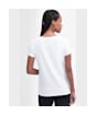 Women's Barbour Highlands Short Sleeve Jersey T-Shirt - White