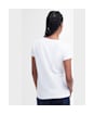 Women's Barbour Rowen Short Sleeve Slim Fit Cotton Blend T-Shirt - White