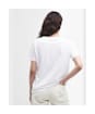 Women's Barbour Honeywell Short Sleeve Cotton T-Shirt - White