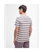 Men's Barbour Whitwell Stripe Short Sleeve Cotton T-Shirt - Purple Slate